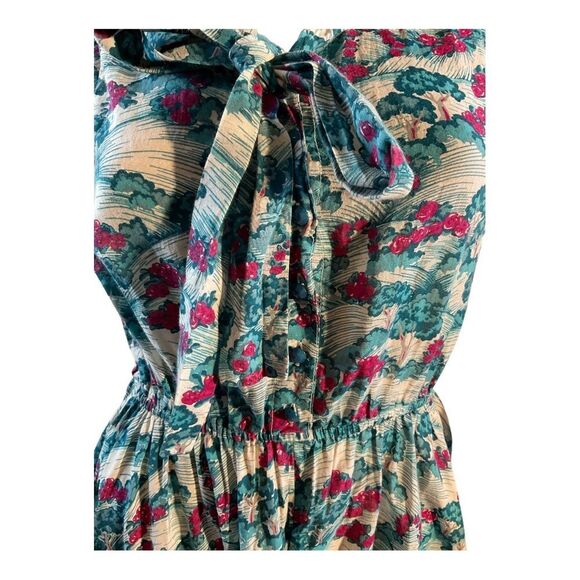 H&M Women’s Size 4 Multicolor mini elastic waist sleeveless Summer Dress - Picture 2 of 14